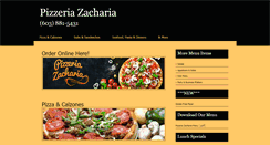 Desktop Screenshot of pizzeria-zacharia.com
